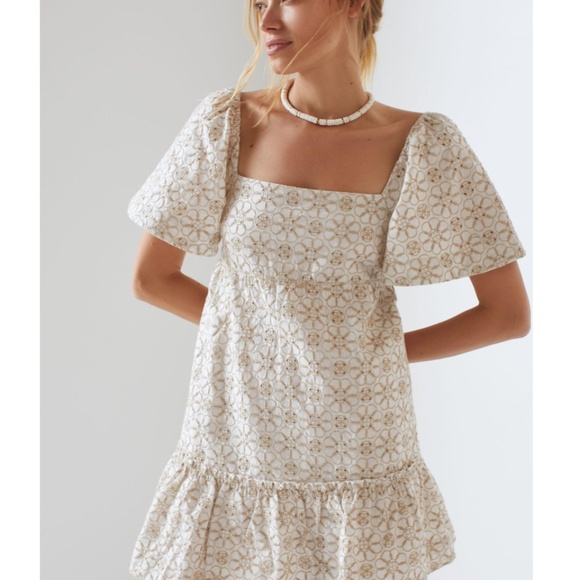 Anthropologie Dresses & Skirts - Maeve Smocked Tunic Mini Dress